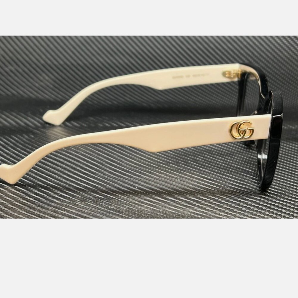 GUCCI Black White Women's 52 mm Eyeglasses - Picture 4 of 4